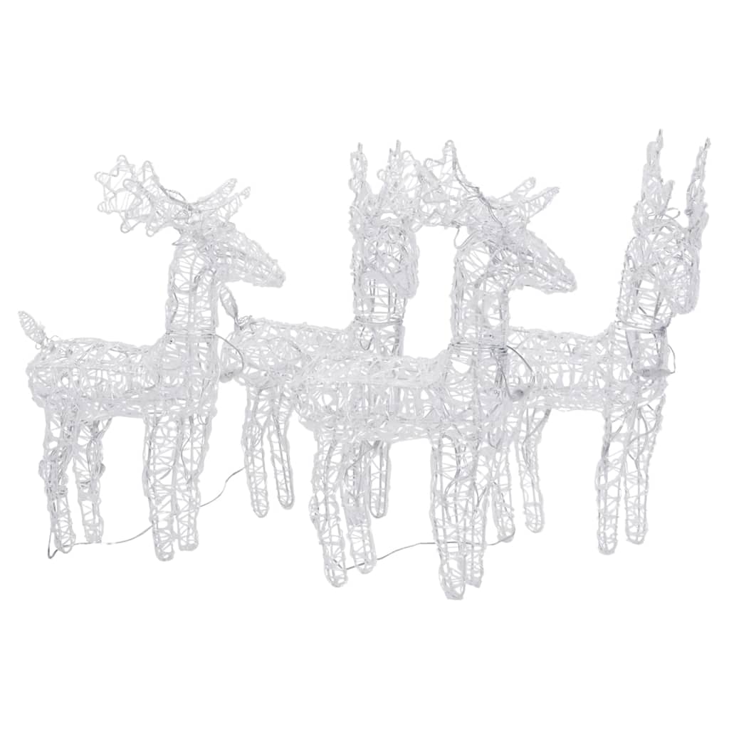 Vidaxl Christmas Animals 4 ST 160 LEDS Acrylique Multi-Colord