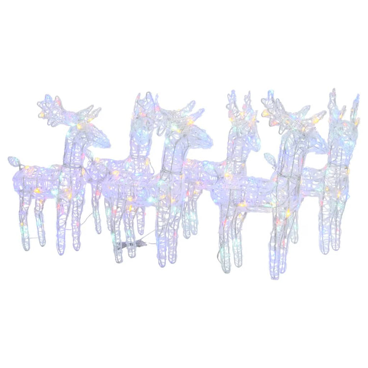 Vidaxl Christmas Animals 6 ST 240 LEDS Acrylique Multi-Colord