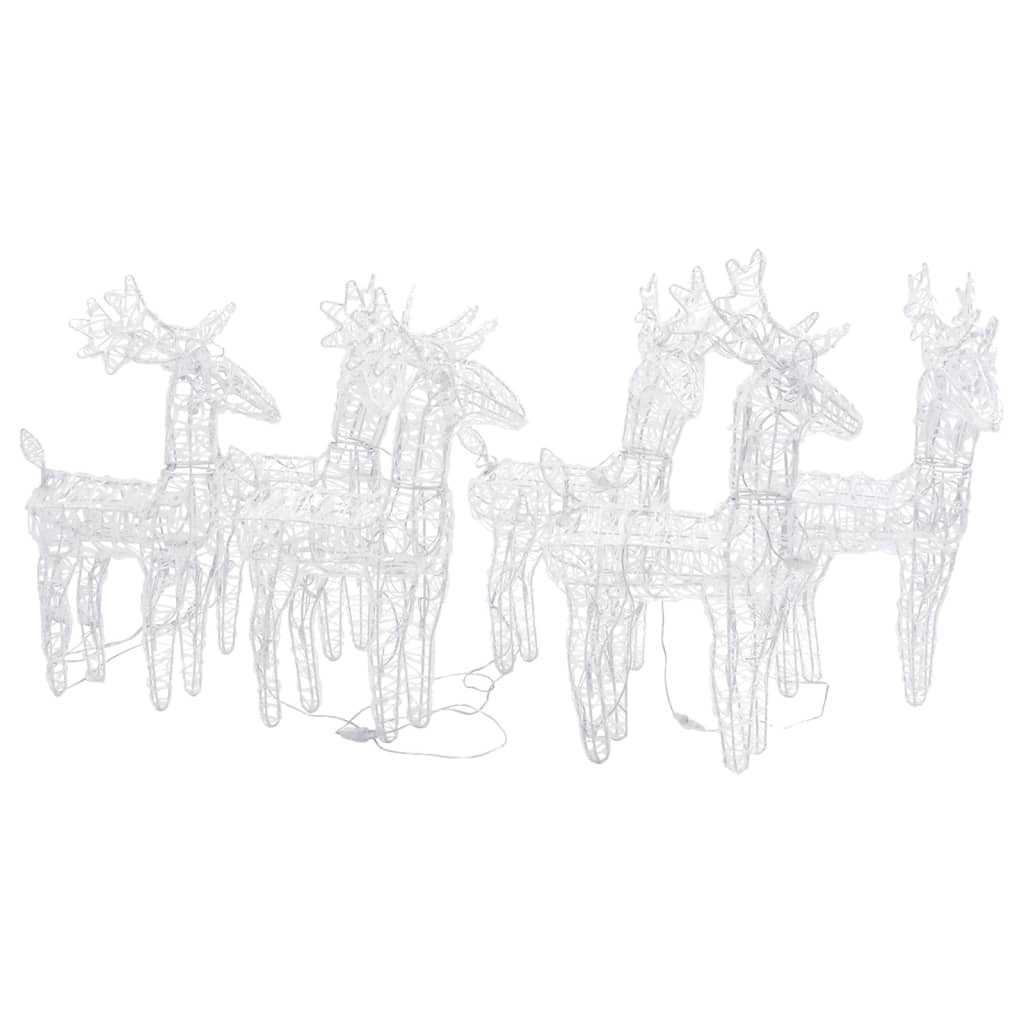 Vidaxl Christmas Animals 6 ST 240 LEDS Acrylique Multi-Colord