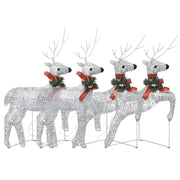 Vidaxl Christmas Animals 4 St 80 LEDS Silver Colored - afbeelding 2