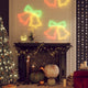 VidaXL horloges à chiffres de Noël avec 72 LED 2 pcs 50x56 cm