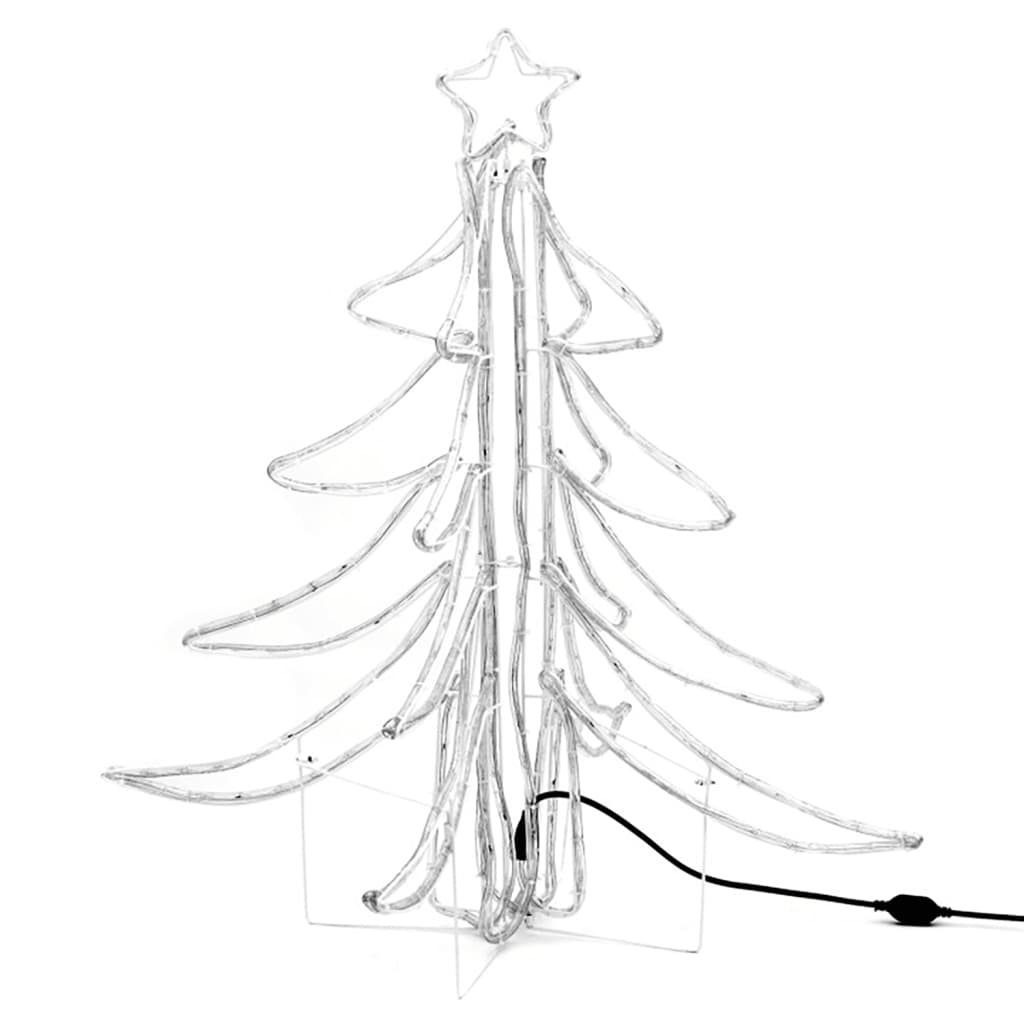 Vidaxl Christmas Figure Boom 2 PCS pliable avec les LED 87x87x93 cm blanc chaud