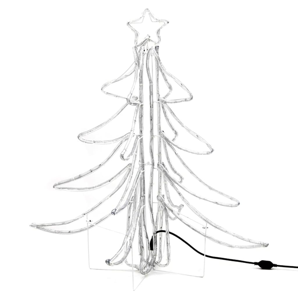 Vidaxl Christmas Figure Boom 3 PCS pliable avec LEDS 87x87x93 cm blanc chaud