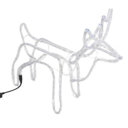 Vidaxl Christmas Figure Rendier 3 ST 60x30x60 cm Blanc chaud - afbeelding 3