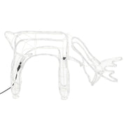 Vidaxl Christmas Figure Rendeer 2 PCS 73x31x45 cm blanc chaud - afbeelding 3