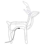 Vidaxl Christmas Figure Rendier 3 PCS 76x42x87 cm Cold White - afbeelding 3