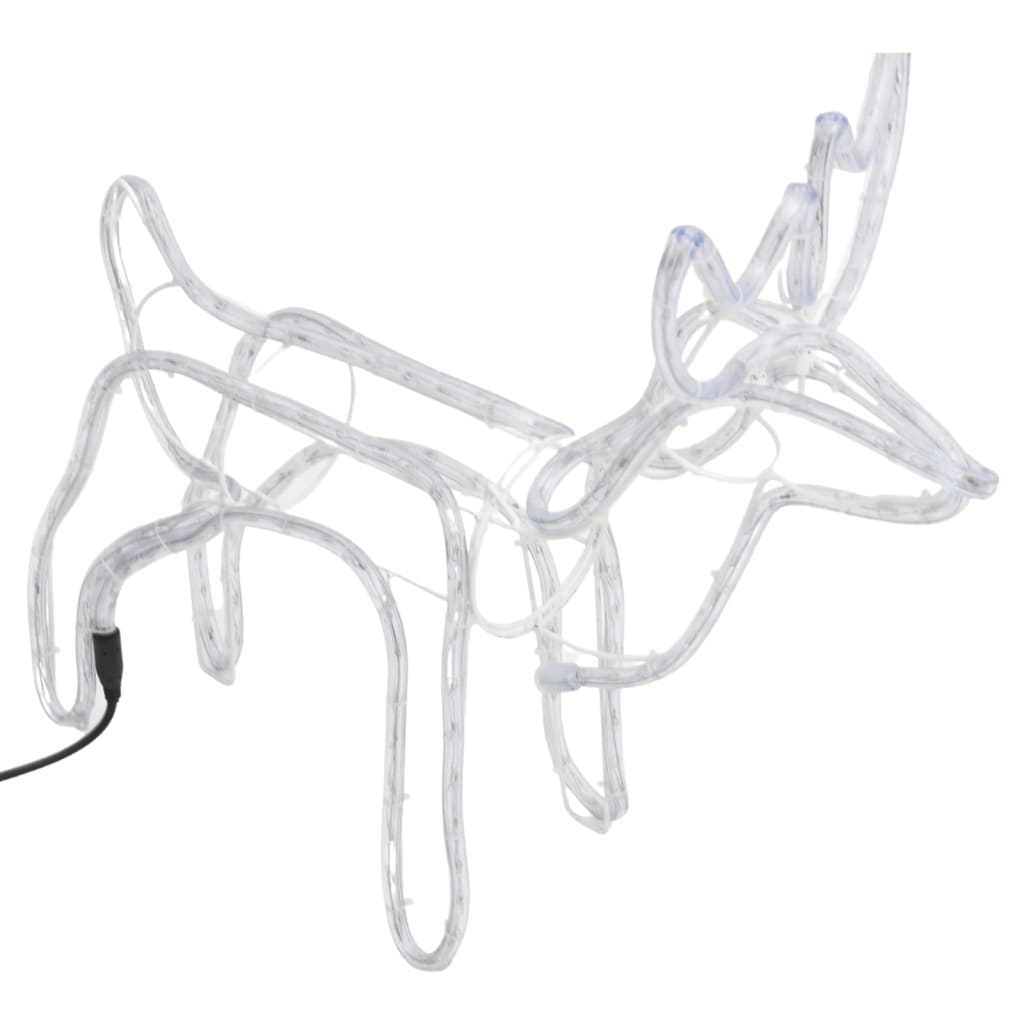 Vidaxl Christmas Figure Rendier 2 ST 60x30x60 cm Blanc froid