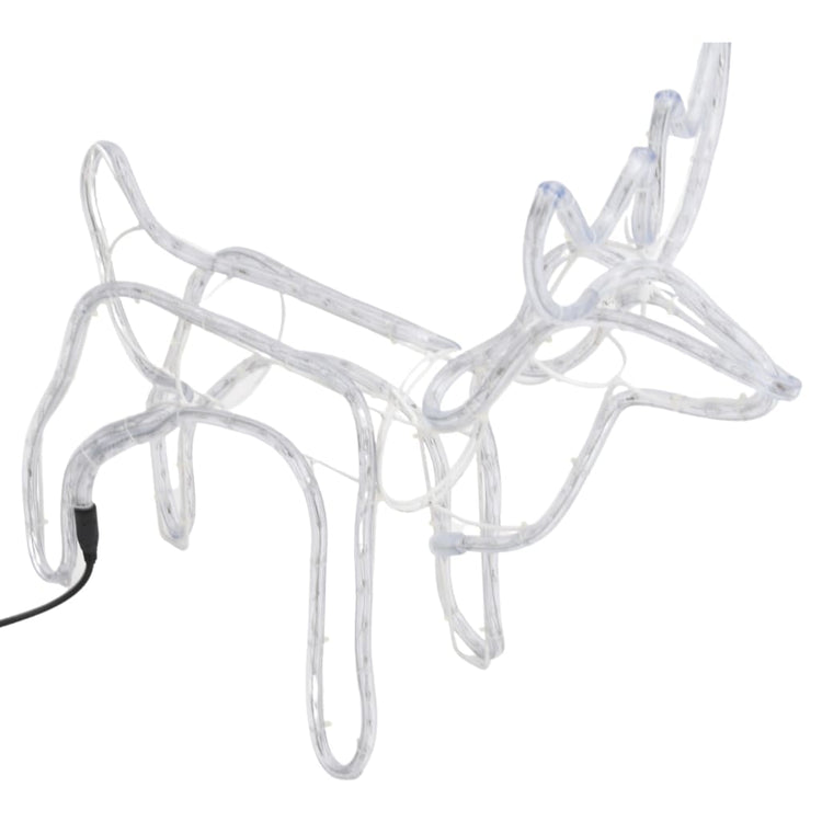 Vidaxl Christmas Figure Rendier 2 ST 60x30x60 cm Blanc froid