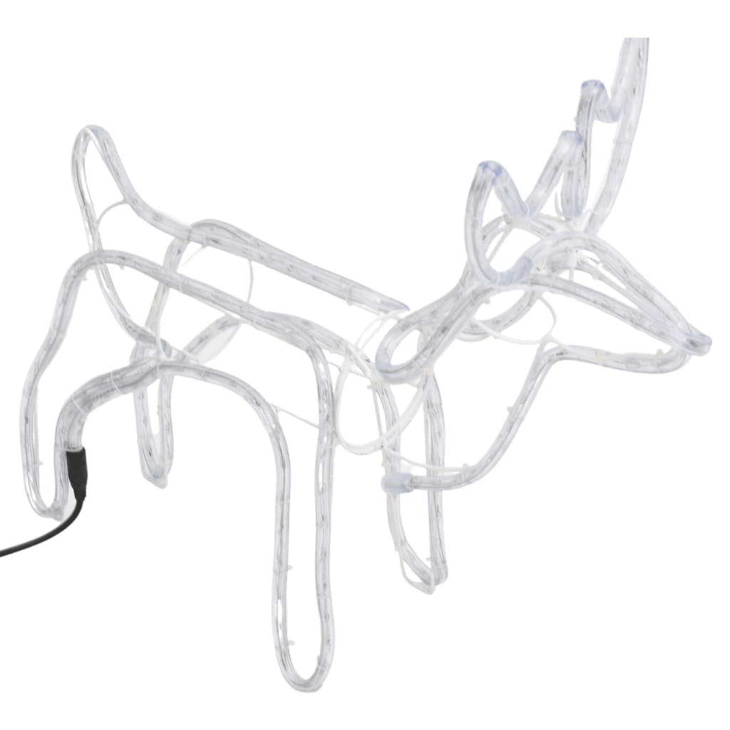 Vidaxl Christmas Figure Rendeer 3 PCS 60x30x60 cm Blanc froid