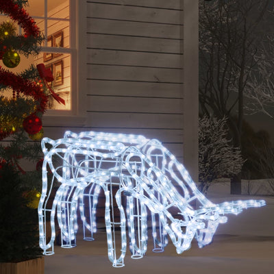 Vidaxl Christmas Lighting Rendeer 2 PCS 73X31X45 cm Cold White