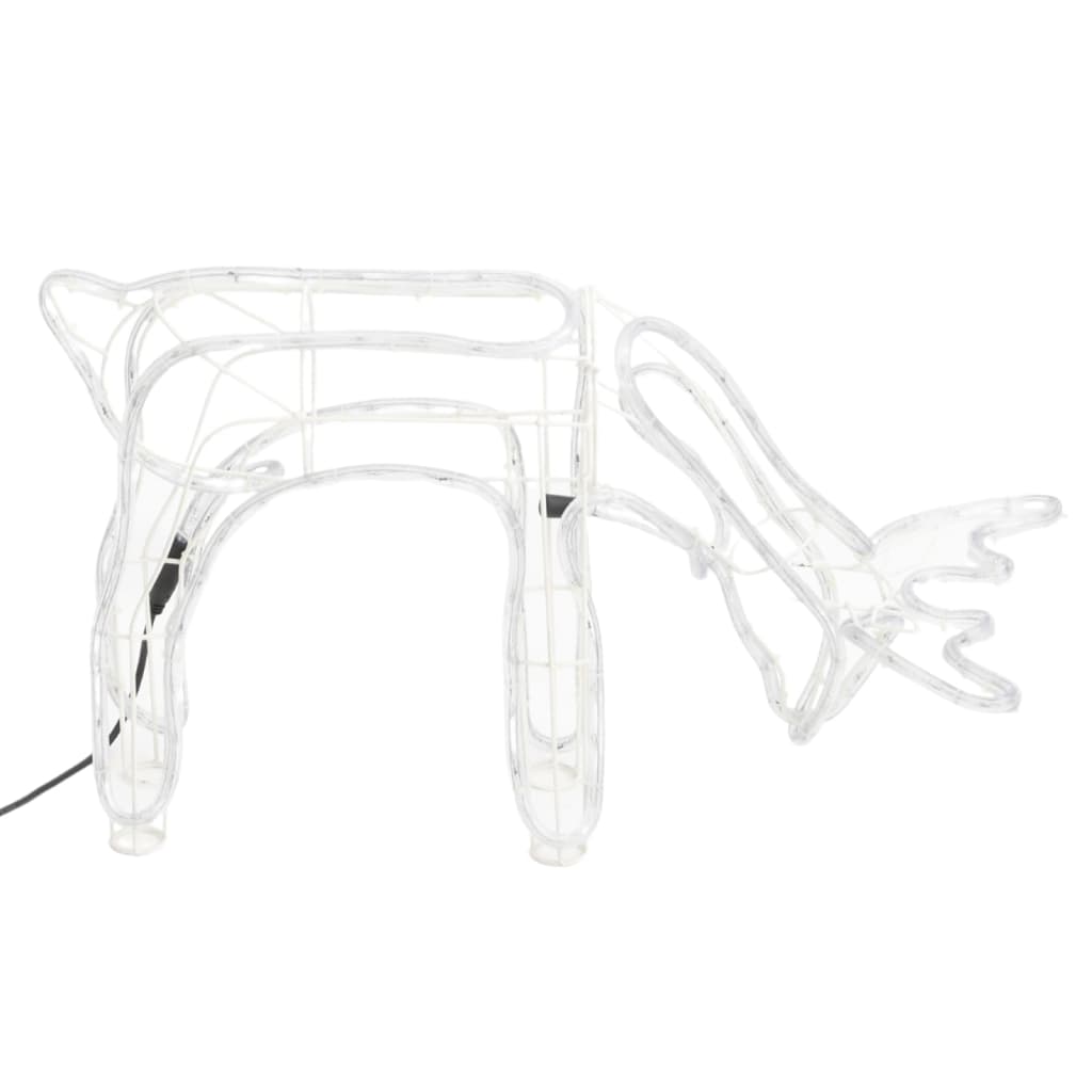 Vidaxl 3 pièces de Noël Sigle de Noël Rendeer White White
