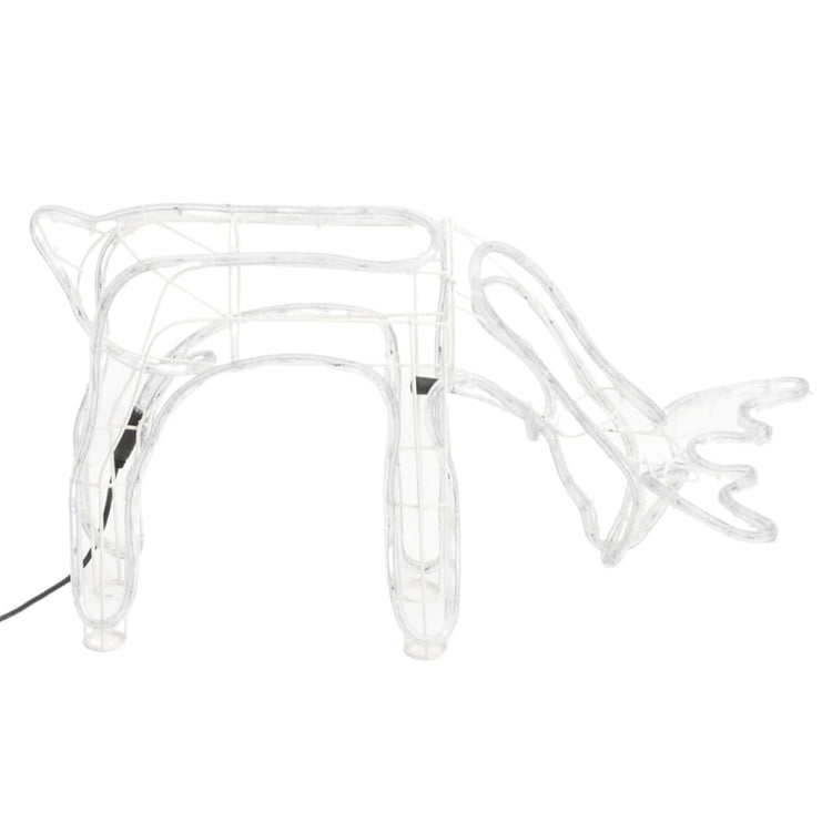 Vidaxl 3 pièces de Noël Sigle de Noël Rendeer White White