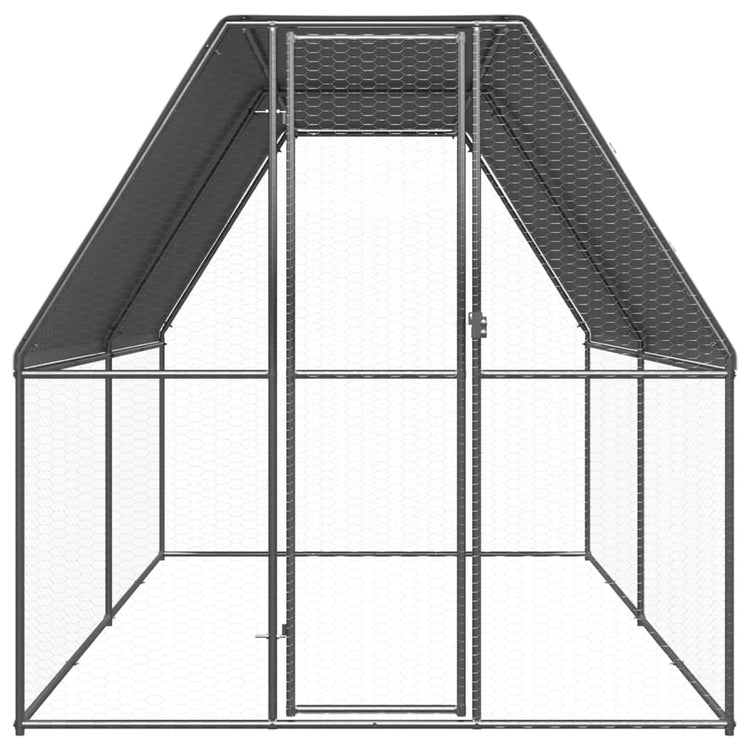 Vidaxl Buitenhok pour les poulets 2x4x2 m en acier galvanisé