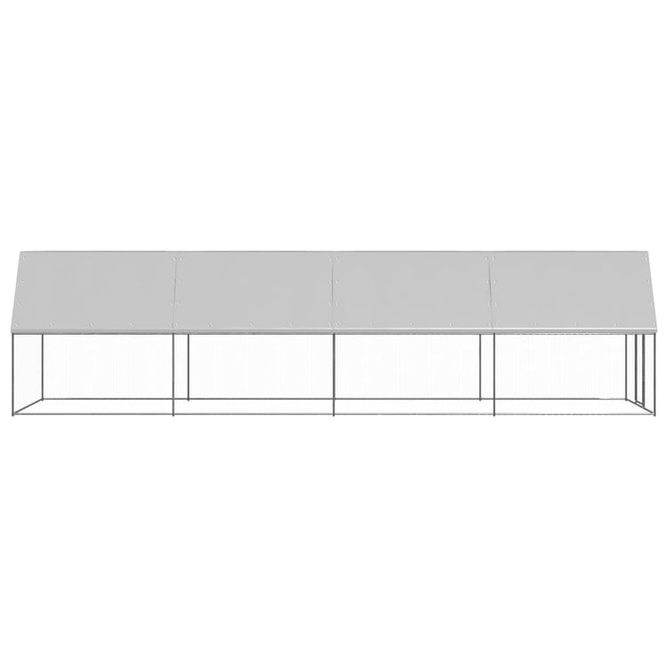 Vidaxl Buitenhok pour les poulets 2x8x2 m en acier galvanisé