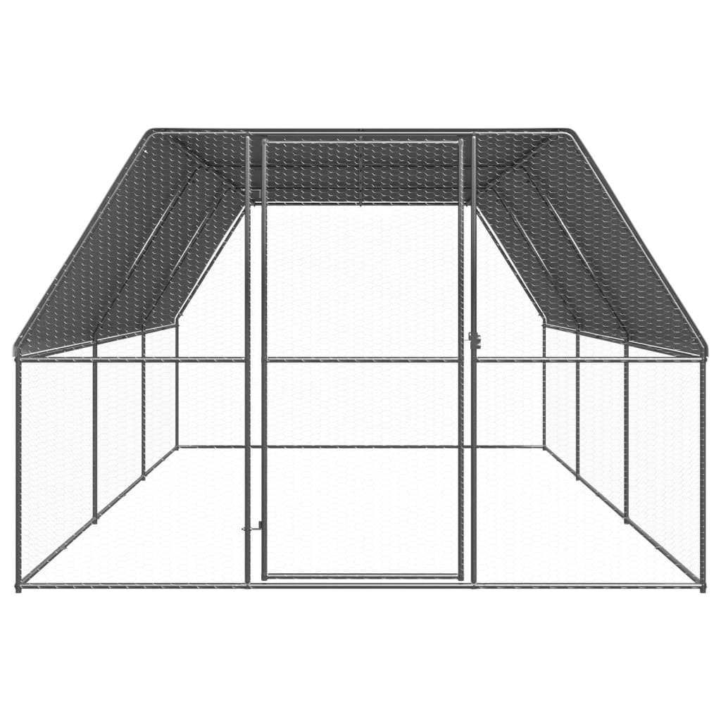 Vidaxl Buitenhok pour les poulets 3x6x2 m en acier galvanisé
