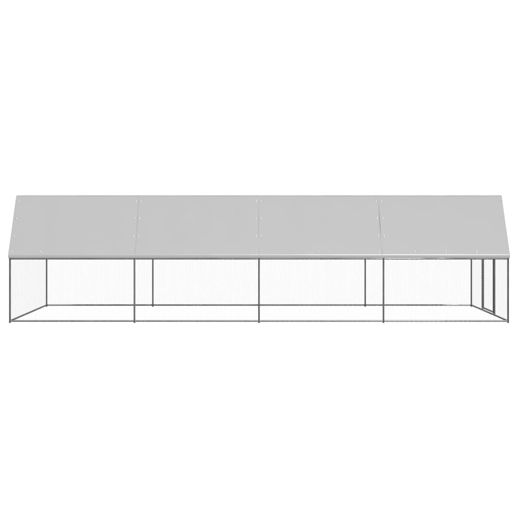 Vidaxl Buitenhok pour les poulets 3x8x2 m en acier galvanisé