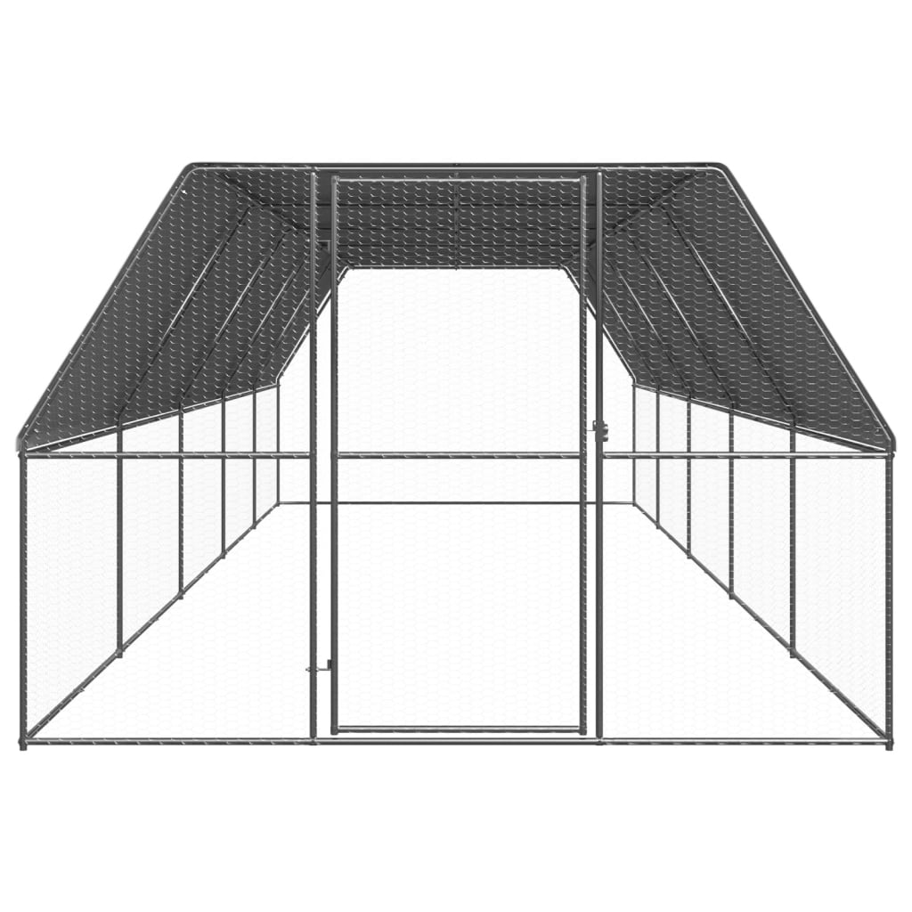 Vidaxl Buitenhok pour les poulets 3x10x2 m en acier galvanisé