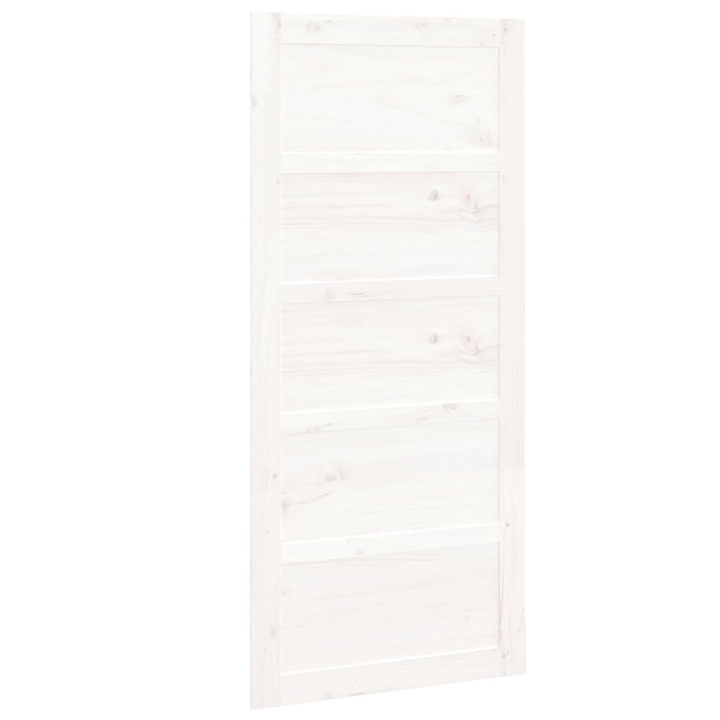 Vidaxl Porte coulissante 90x1.8x204,5 cm Pine solide blanc