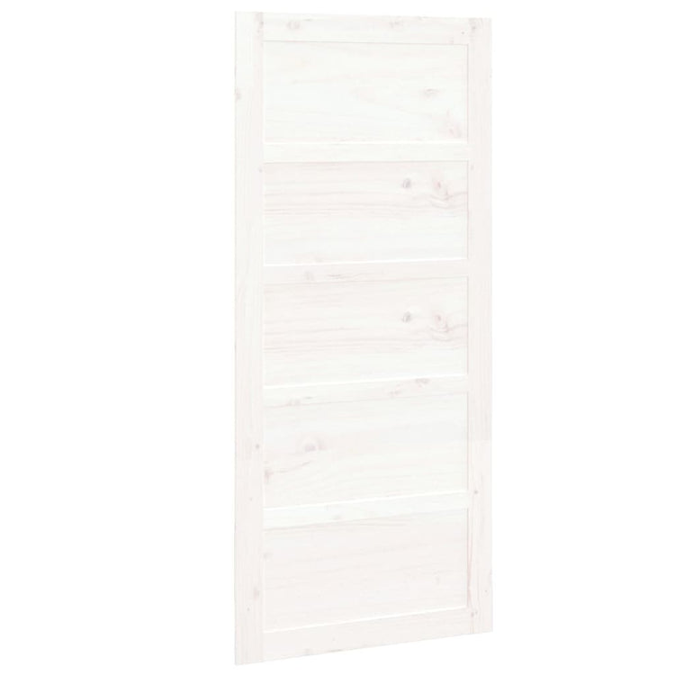 Vidaxl Porte coulissante 90x1.8x204,5 cm Pine solide blanc