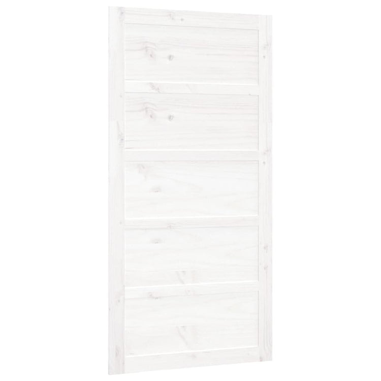 Vidaxl Porte coulissante 100x1.8x204,5 cm Pine solide blanc