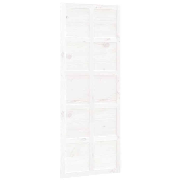 Vidaxl Sliding Porte 80x1.8x214 cm Pine solide blanc