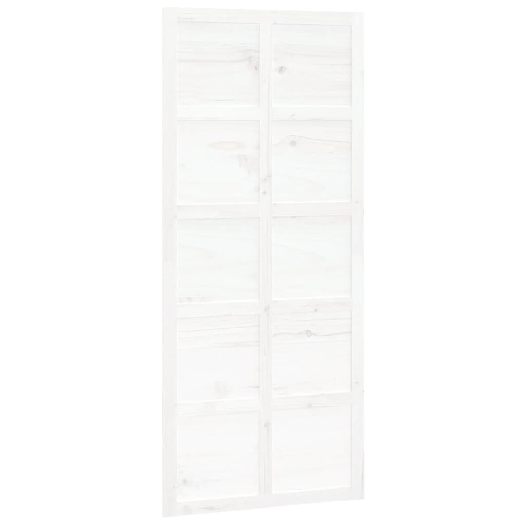 Vidaxl Porte coulissante 90x1.8x214 cm Pine solide blanc