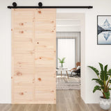 Vidaxl Porte coulissante 100x1.8x214 cm Pine solide - afbeelding 1