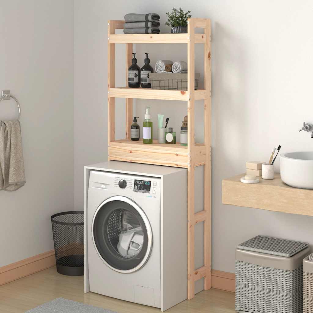 Rack de toilettes Vidaxl 63x26x171 cm Pine solide