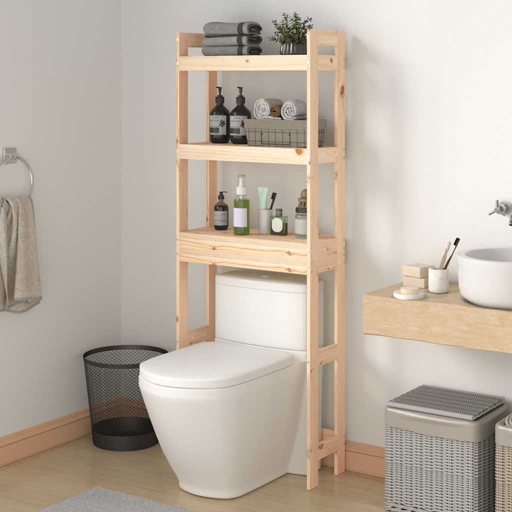 Rack de toilettes Vidaxl 63x26x171 cm Pine solide