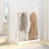 Rack de vêtements Vidaxl 100x45x150 cm en pin massif blanc