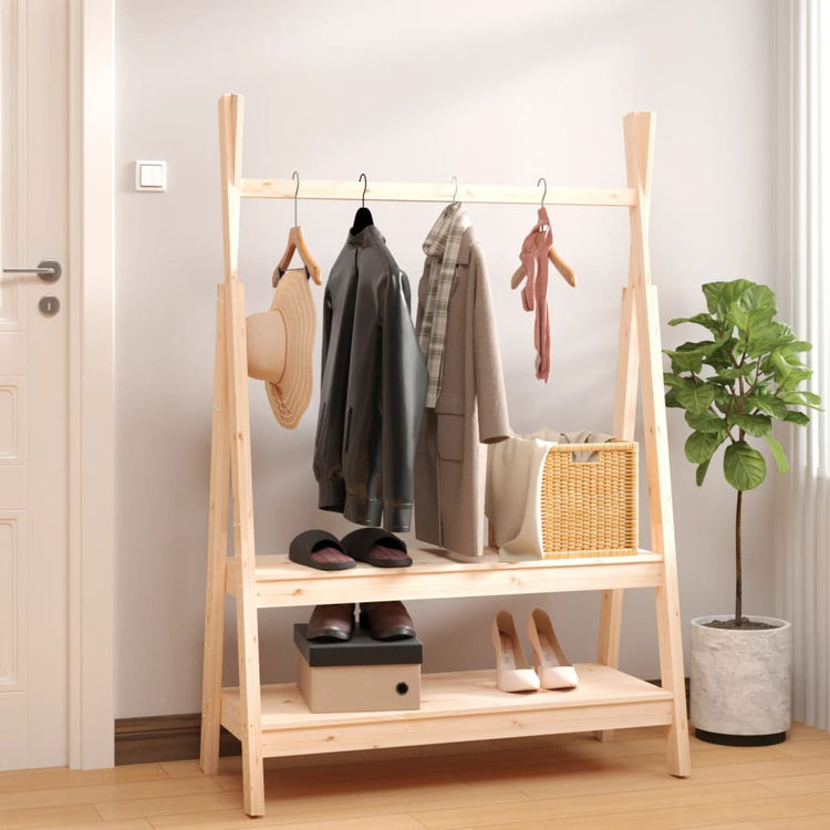 Rack de vêtements Vidaxl 100x45.5x150 cm