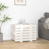 Boîte de rangement Vidaxl 58x40.5x42 cm Pine solide blanc - afbeelding 3