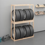 Rack de pneus Vidaxl 120x40x180 cm Pine solide - afbeelding 1