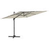 Vidaxl Parasol flottant avec poteau en aluminium 400x300 cm Blanc