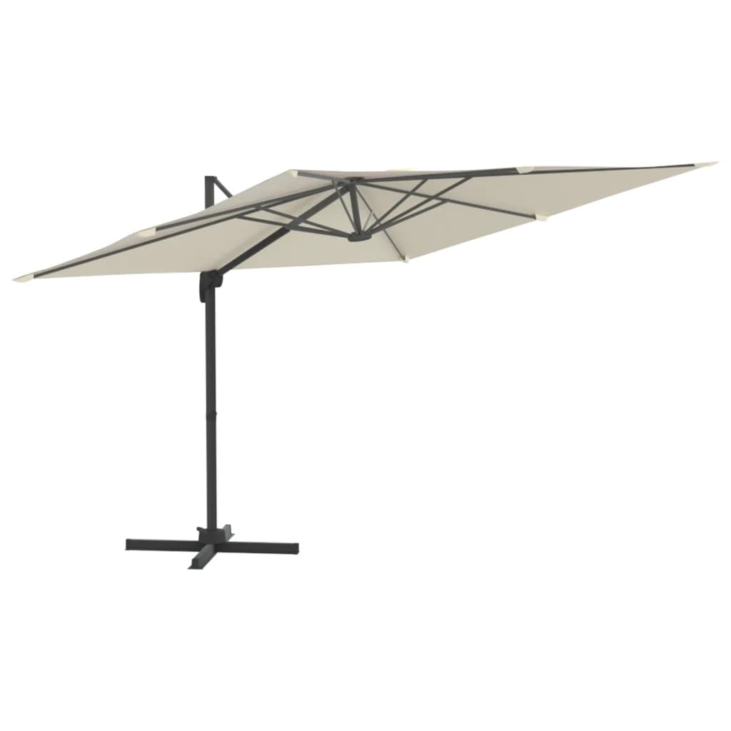Vidaxl Parasol flottant avec poteau en aluminium 400x300 cm Blanc
