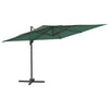 Vidaxl Parasol flottant avec poteau en aluminium 300x300 cm vert