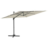 Vidaxl Parasol flottant avec éclairage LED 400x300 cm Blanc - afbeelding 2