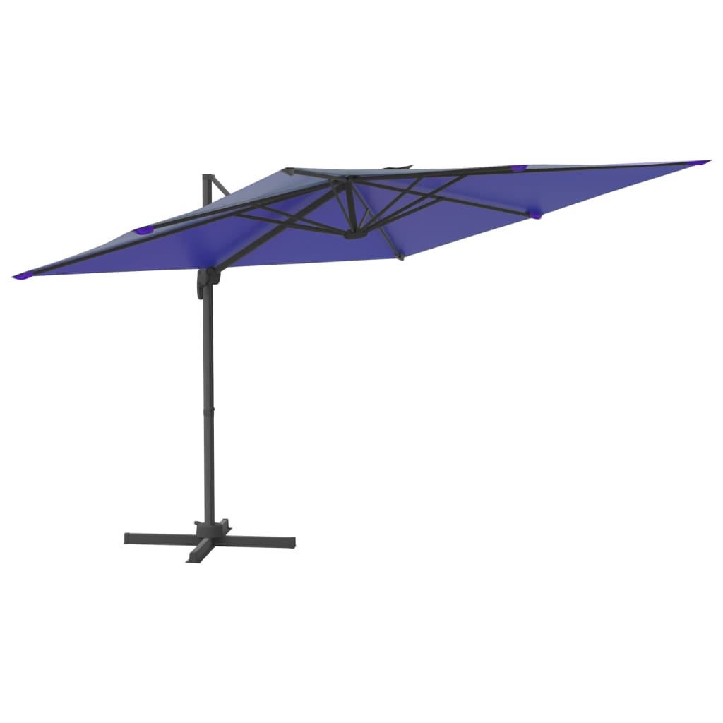 Parasol flottant vidaxl avec éclairage LED 400x300 cm bleu azure