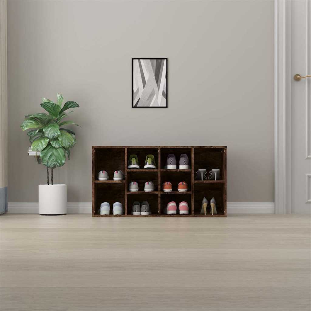 Vidaxx banc à chaussures 103x30x55 cm bois traité, chêne fumé