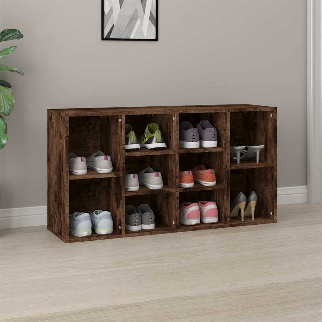 Vidaxx banc à chaussures 103x30x55 cm bois traité, chêne fumé