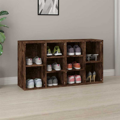 Vidaxx banc à chaussures 103x30x55 cm bois traité, chêne fumé