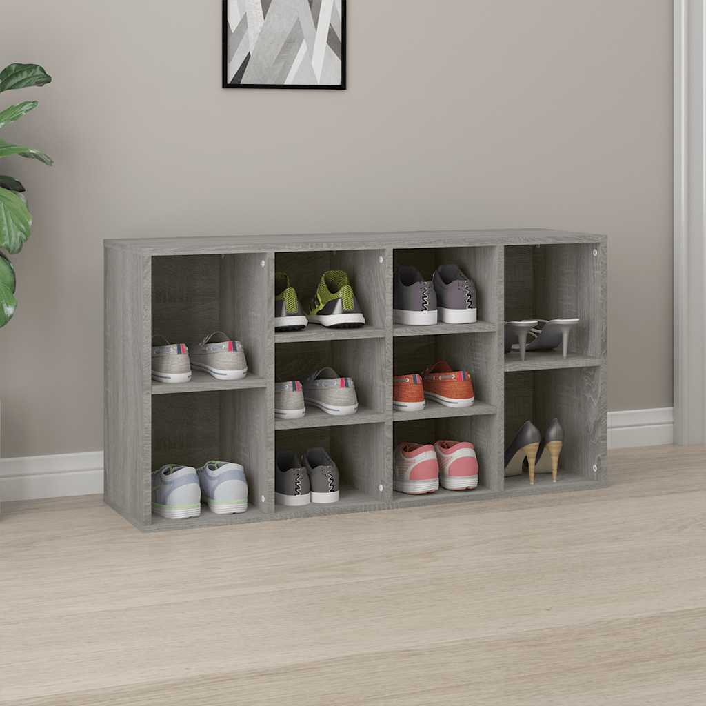 Vidaxx banc à chaussures 103x30x55 cm bois d'ingénierie chêne sonoma gris