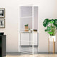 Vidaxl Porte intérieure 83x201,5 cm Verre durcie et aluminium blanc étroit