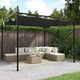 Vidaxl pergola avec toit extensible 295x292x230 anthracite -colored
