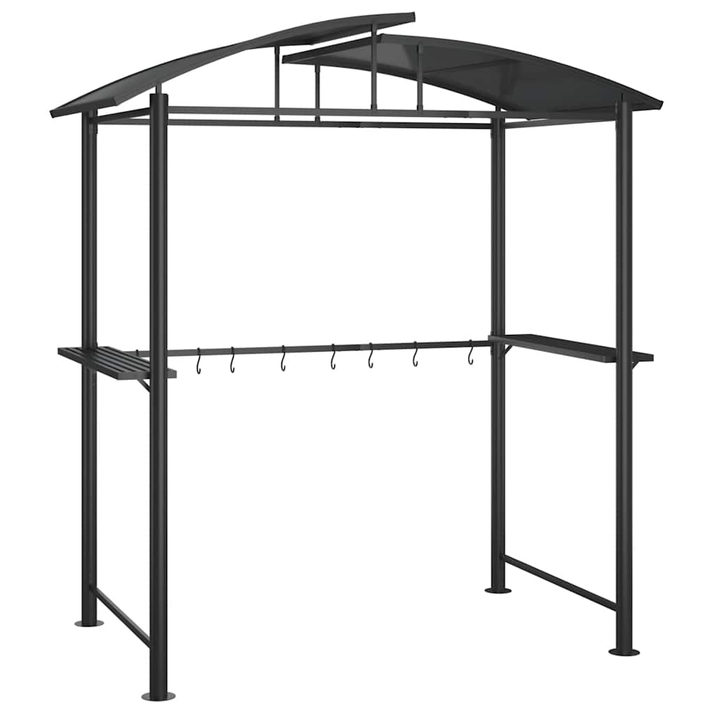 Vidaxx auvent pour barbecue 210x114x230 cm acier anthracite