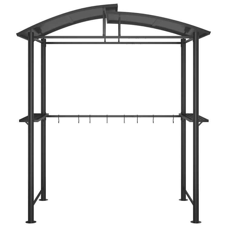 Vidaxx auvent pour barbecue 210x114x230 cm acier anthracite