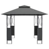 Arbor Vidaxl avec toit 300x300x270 cm anthracite en acier -colore