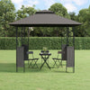 Arbor Vidaxl avec toit 300x300x270 cm anthracite en acier -colore