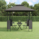 Arbor Vidaxl avec toit 300x300x270 cm anthracite en acier -colore