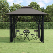 Arbor Vidaxl avec parois latérales 300x300x270 cm anthracite en acier -colore - afbeelding 1